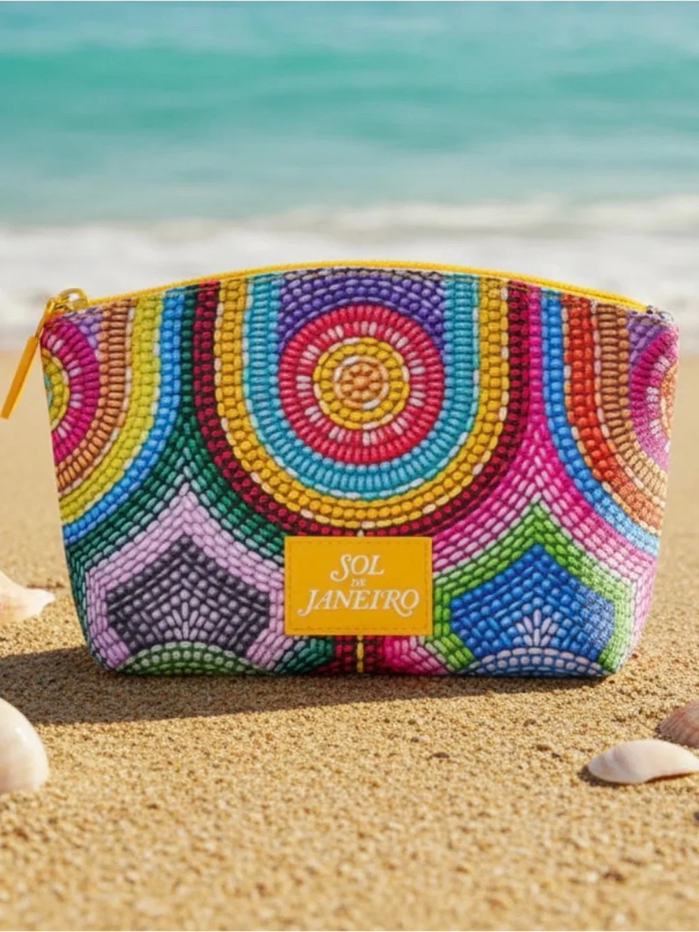 Sol de Janeiro Vibrant Multicolor Cosmetic Pouch